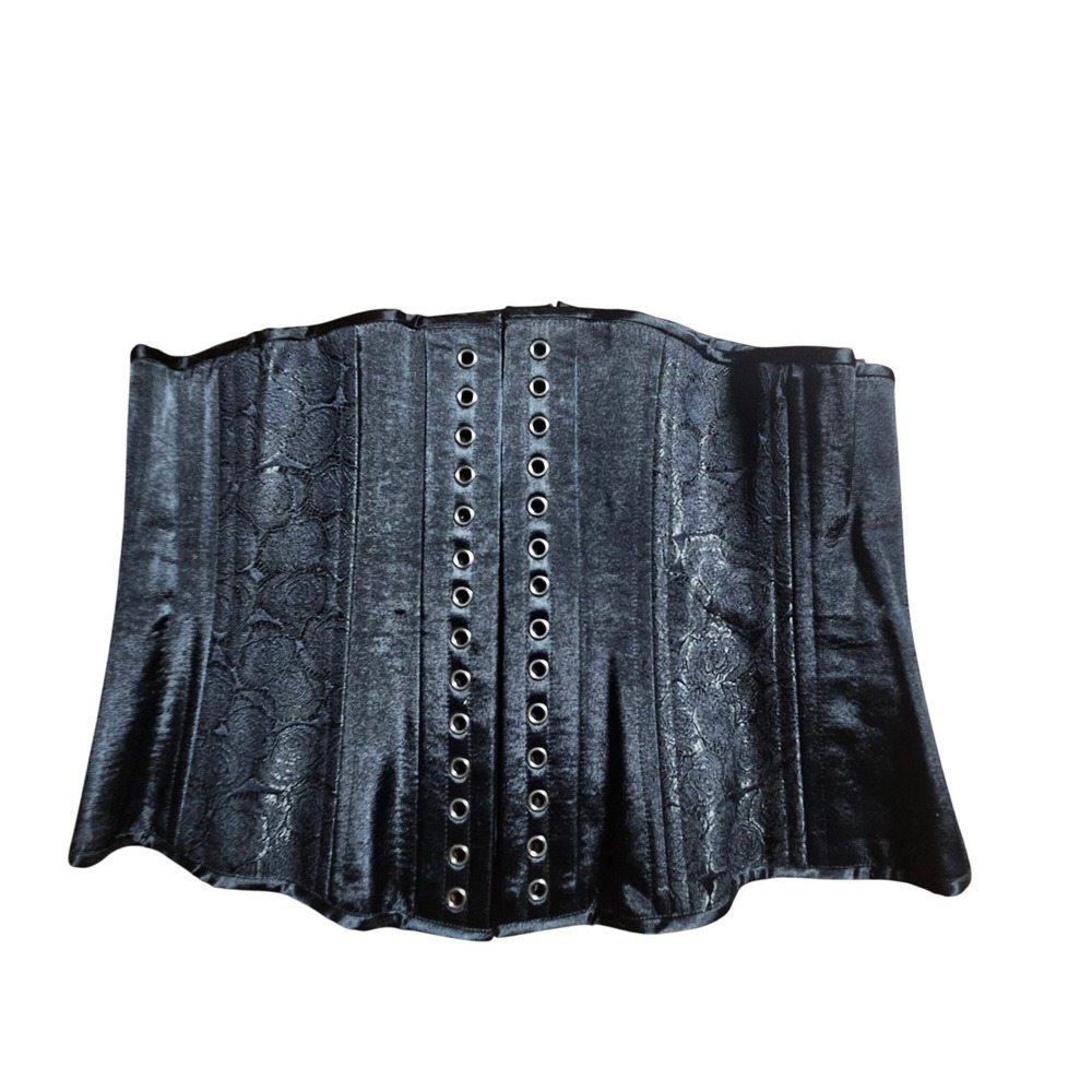 Timeless Trends Floral Brocade Steel Boned Underbust Corset 34 Goth Steampunk